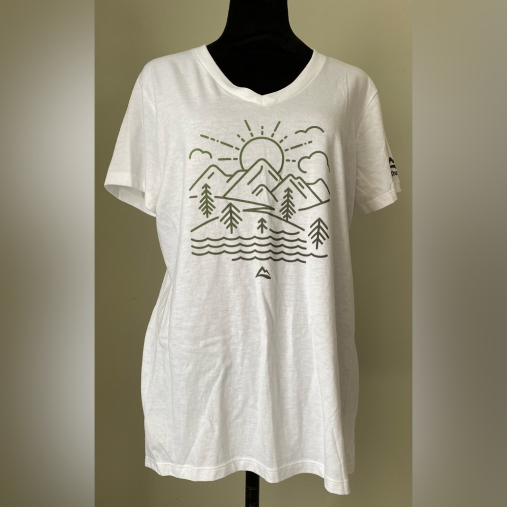 Women’s AllTrails Logo V Neck Cotton Stretch T Shirt